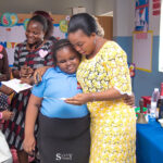 Mrs Odeh unable to hide her amazement at her surprise Mother's day gift